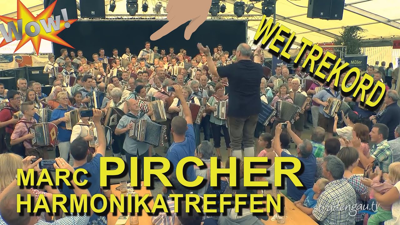 Marc Pircher der Weltrekord auf der Steirischen Zieharmonika