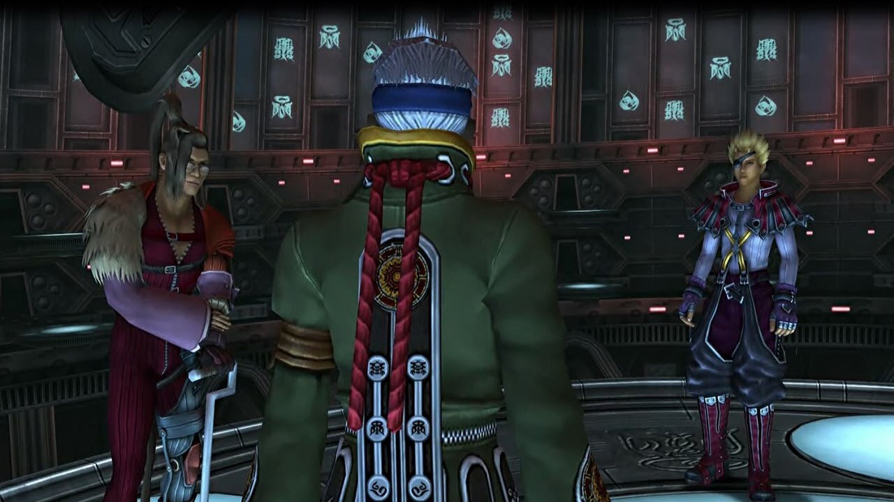 Final Fantasy X-2 (PS4) Baralai, Gippal, And Nooj Meeting HD 720p 60fps