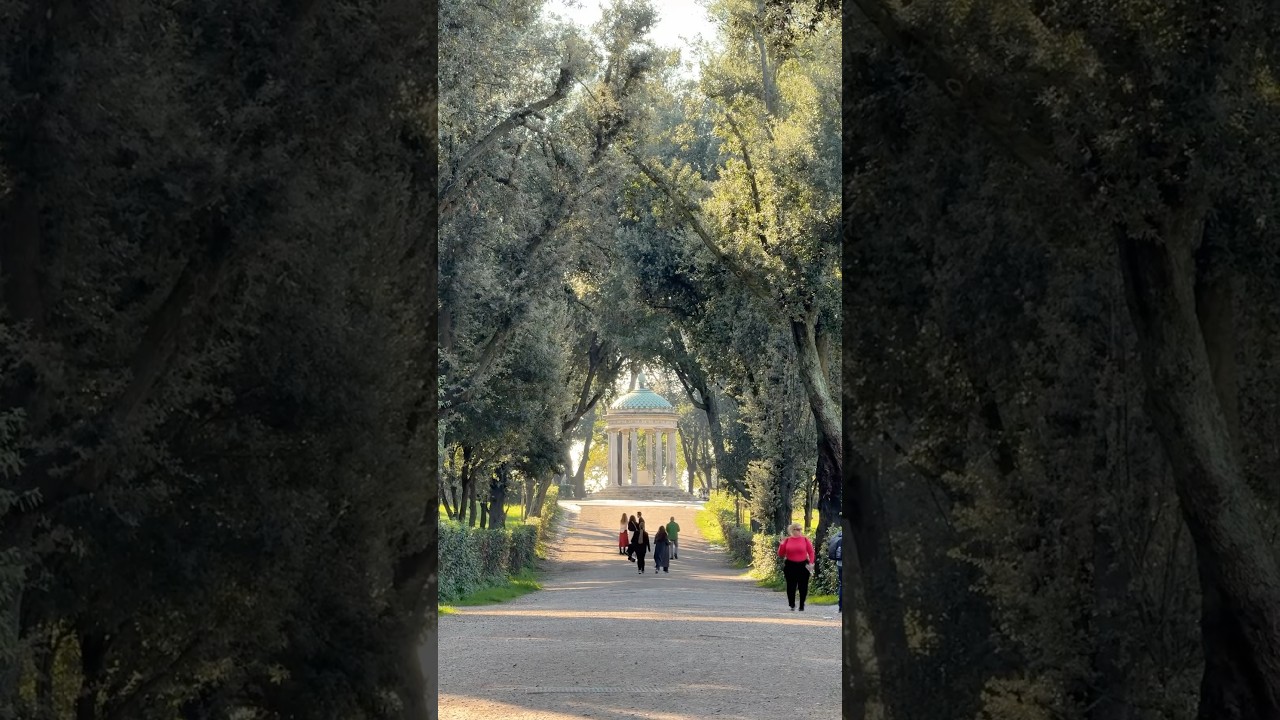 🌱 Villa Borghese Gardens in Rome, Italy