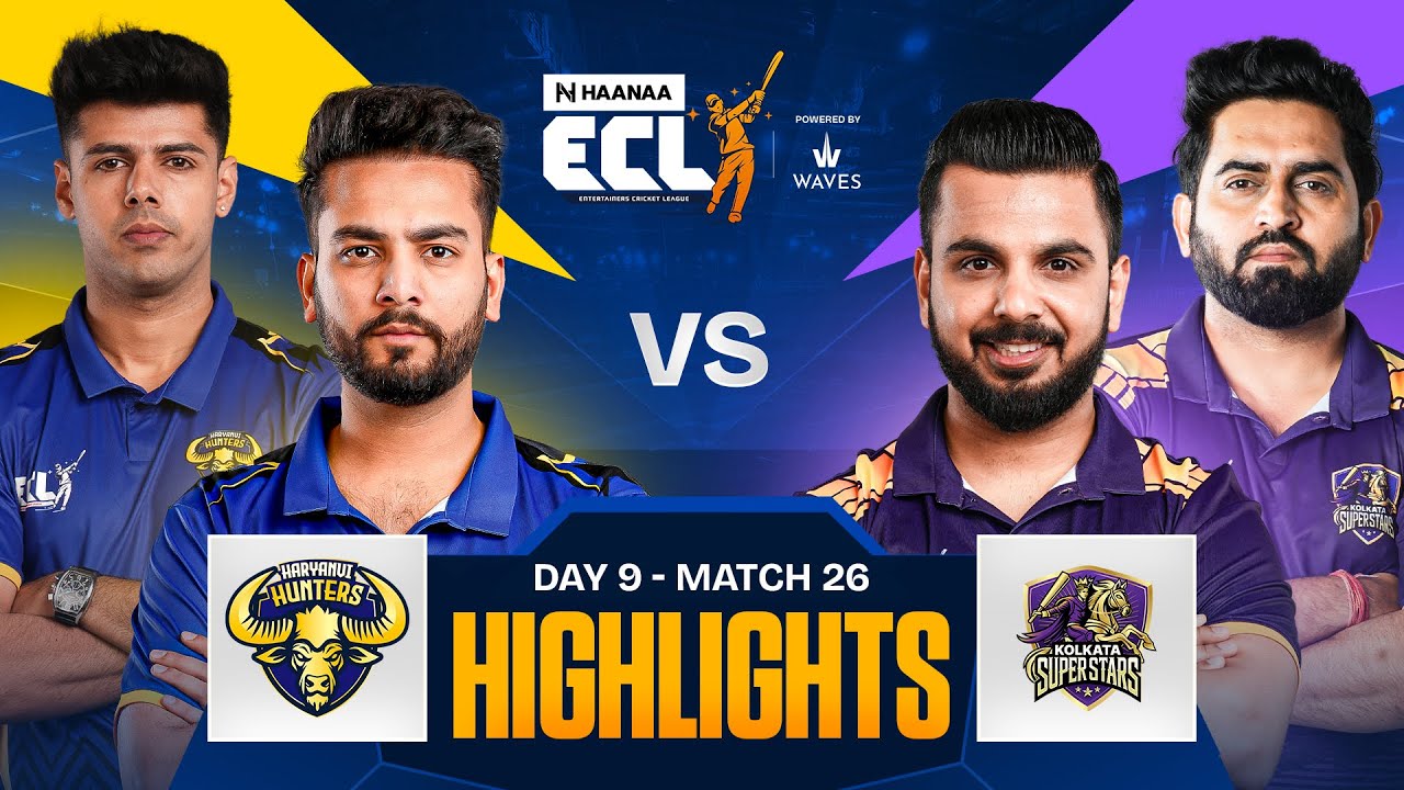 Kolkata Superstars Outclass Hunters in a thrilling game | Rajat Dalal Strikes Twice | Match 26