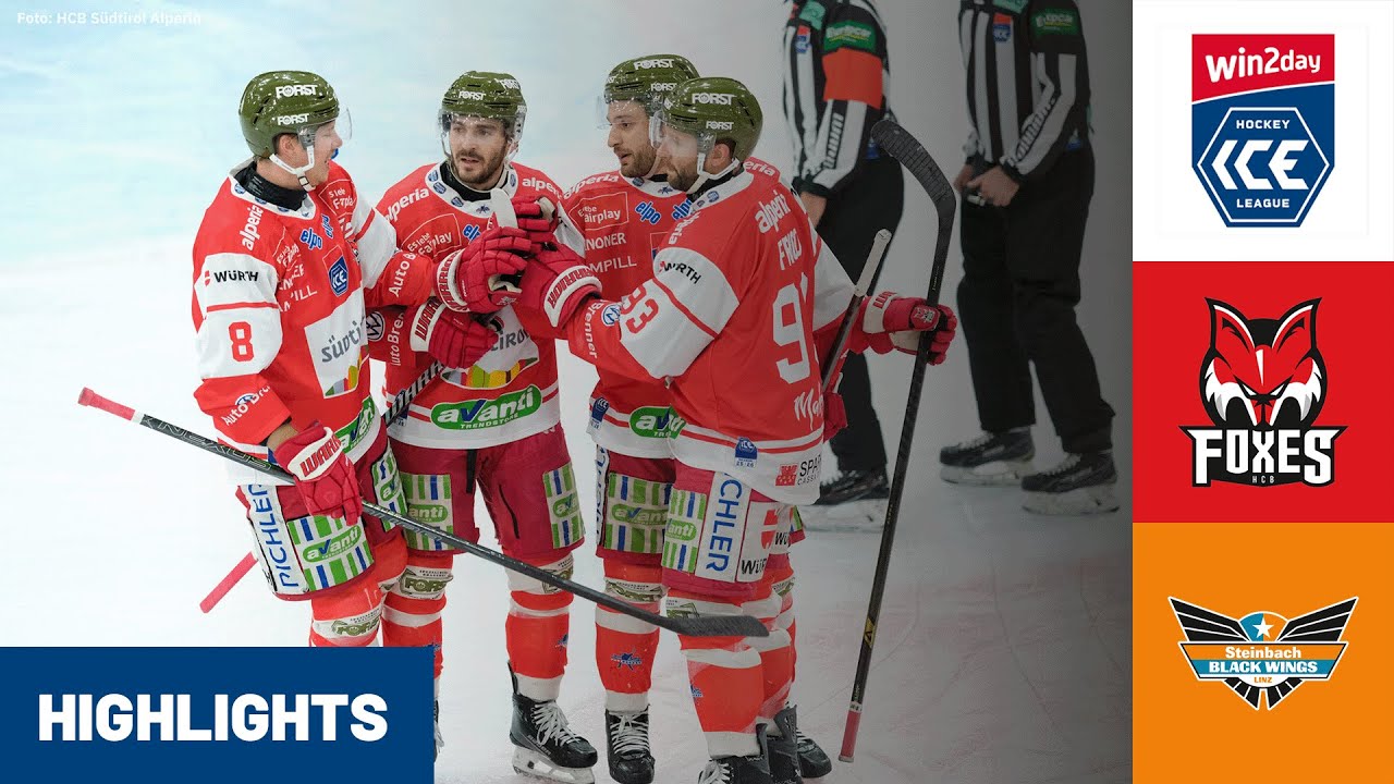 ICE: HCB Südtirol Alperia vs. Steinbach Black Wings Linz | Highlights