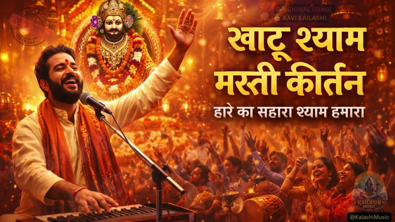 खाटू श्याम मस्ती कीर्तन | हारे का सहारा श्याम हमारा| Live Bhajan| Shyam Baba Kirtan@KailashiMusic