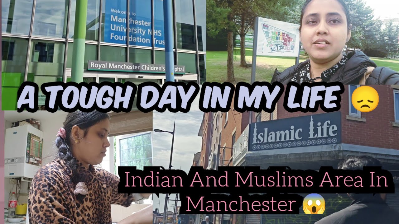 Indian Shops and Muslims Area In Manchester 😱 A Tough Day Of My life😳 Aaj Gae Hospital😞😞