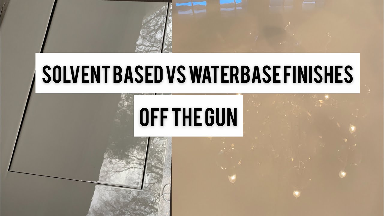 Why Waterbase finishes look different than Solvent off the Gun