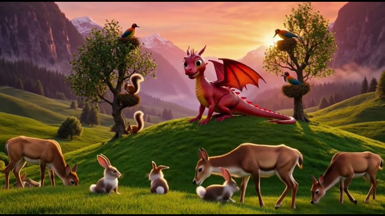 Ruby and the Gentle Flame/Movie/Shorts/Moral/Story/Kids/Best/Dragon/Animal/Birds/ cartoon/Animation