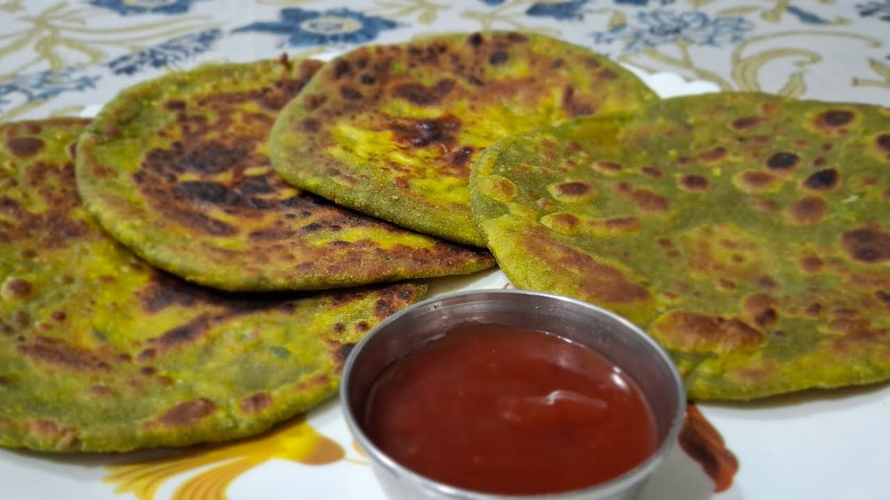 #indianfood #greengarlicpalakparatha #tifinrecipe #himoglobin #fiberssebharpur 