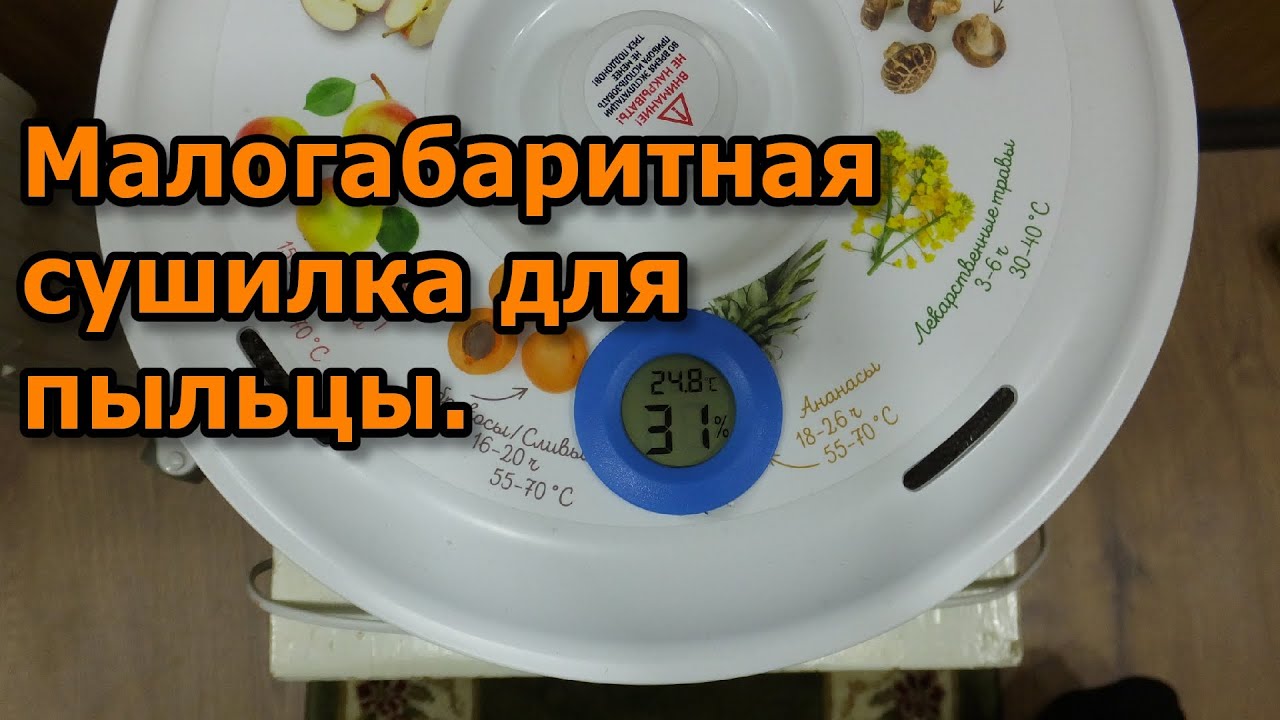 Бюджетный способ как высушить пыльцу.