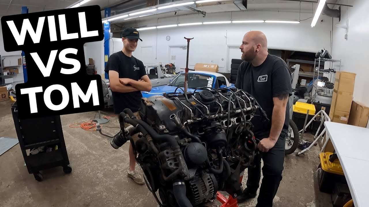 OG 135I ENGINE TEAR DOWN, BATTLE OF TOM AND WILL!!