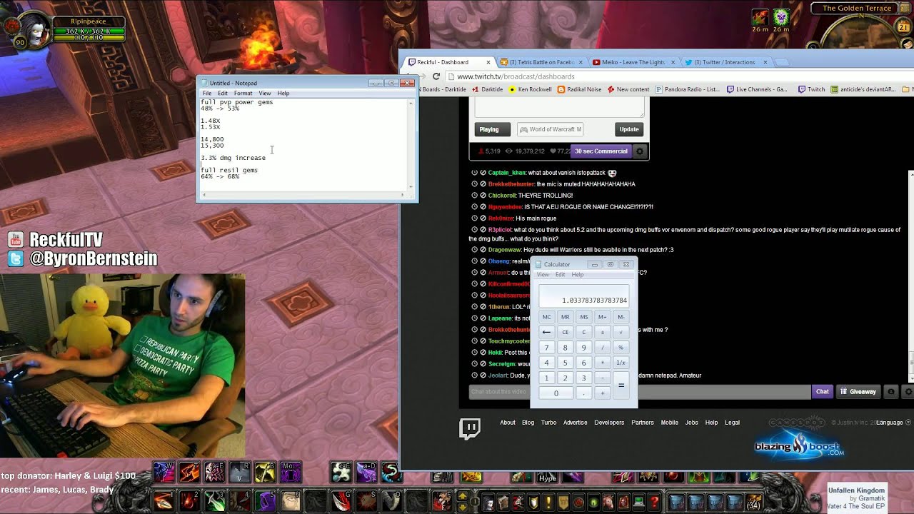 Reckful объясняет силу PVP против Resil