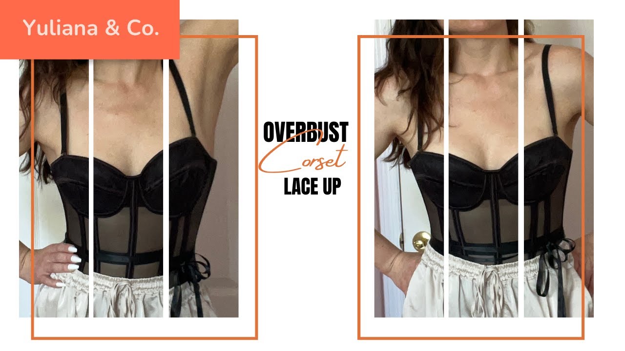 Trying On the Fashion Women's Mesh Overbust Corset: Stylish & Comfy Fit! #corset #corsets