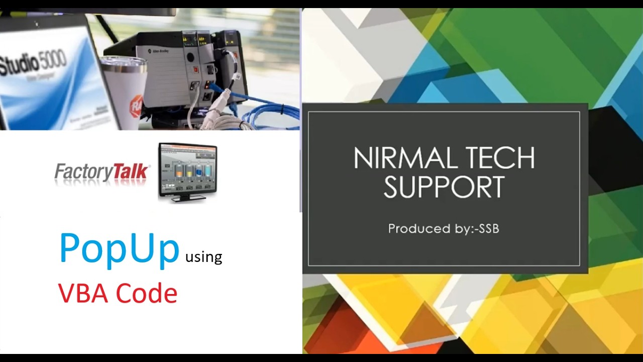 How to Create VBA Code for FT View SCADA Popup Displays | Rockwell Automation Tutorial Part-1