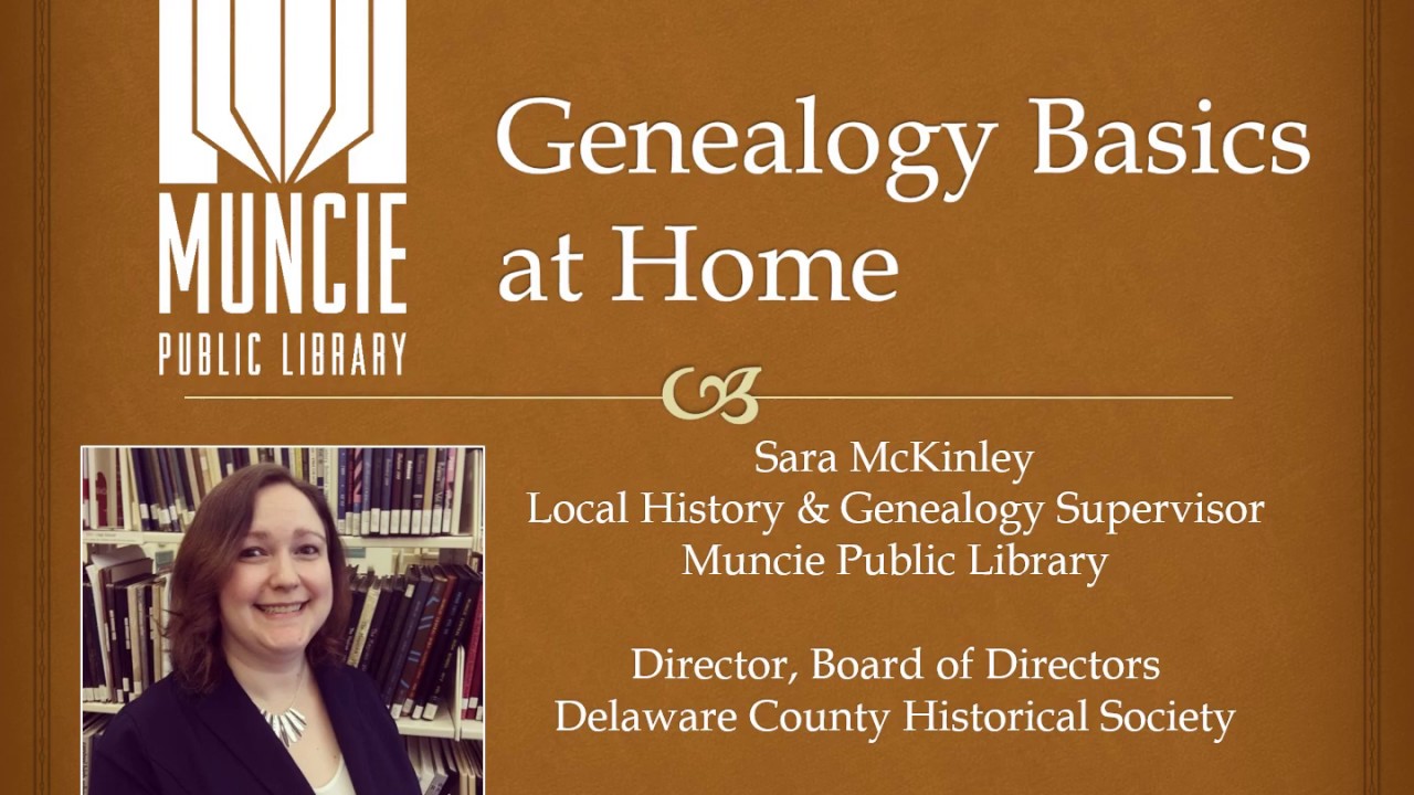 Genealogy Basics at Home