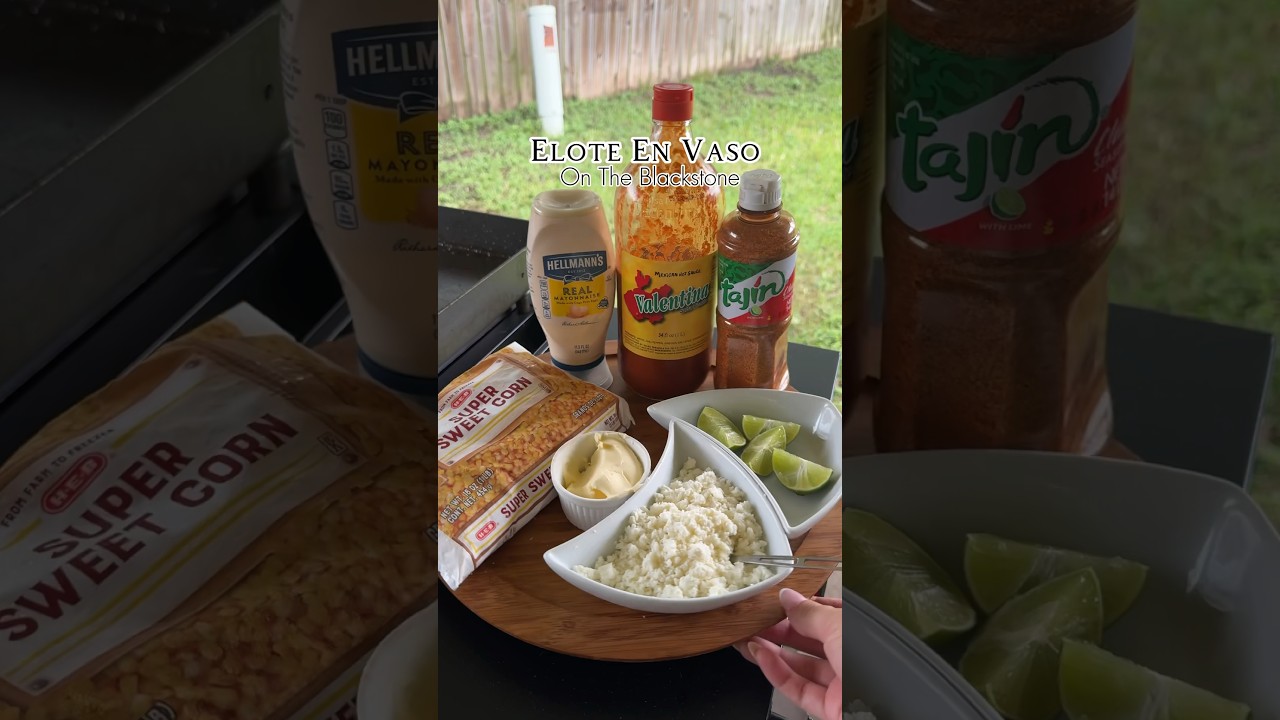 Elote en Vaso😍 #esquites #blackstonecooking #mexicanfood #antojitosmexicanos #foodie #viral