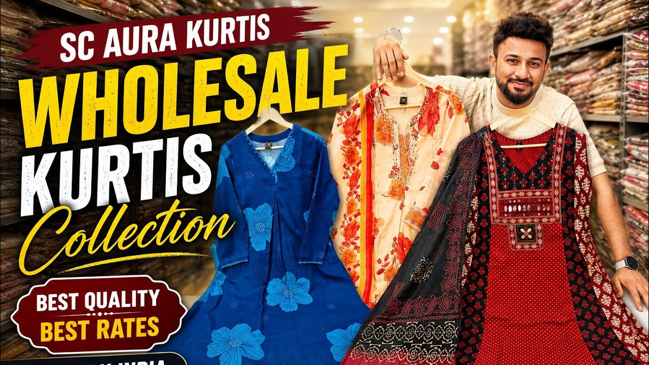 Best Kurti Wholesale Collection 2026 🔥 | SC Aura Kurtis Delhi Manufacturer | Bulk Designer Sets
