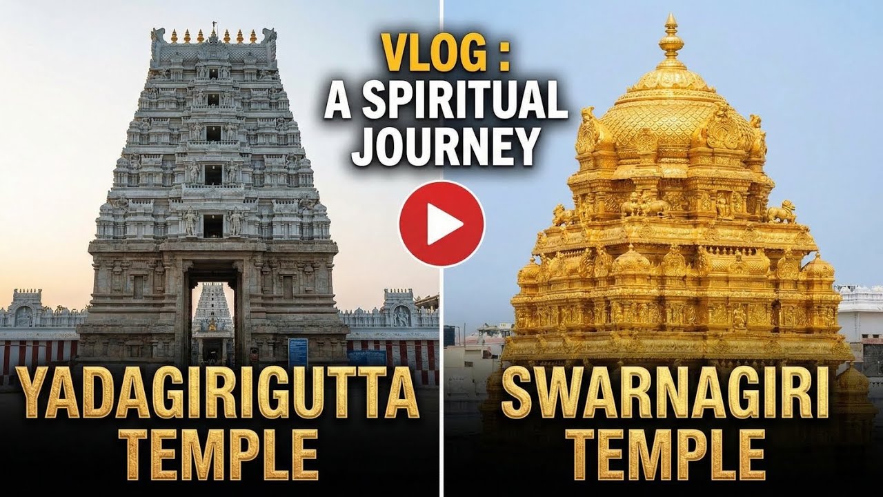 Day in My Life Visiting Yadadri✨Swarnagiri✨ Temple Full Tour in Telugu