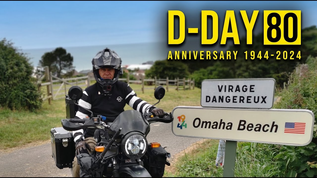 Amazing Motorbike Journey to D Day Land Marks 80th Anniversary