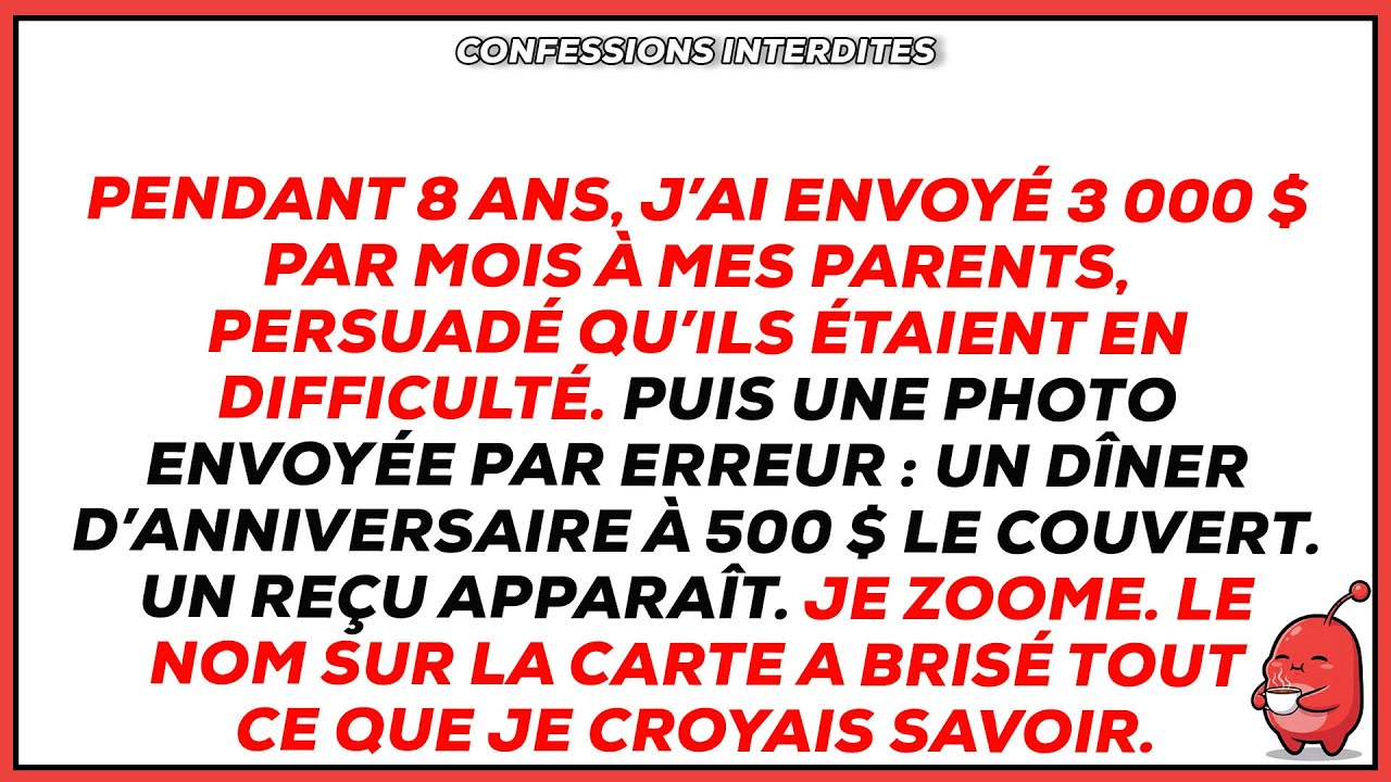 Ils disaient être fauchés et m’ont pris de l’argent 8 ans — une note à 500 $ a tout révélé