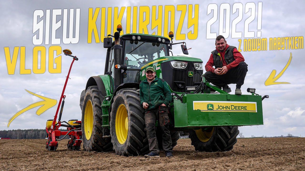 ☆ VLOG #8 ✔ Siewy Kukurydzy nowym Nabytkiem! ✔ John Deere 6175m & Vaderstad Tempo t6 :D