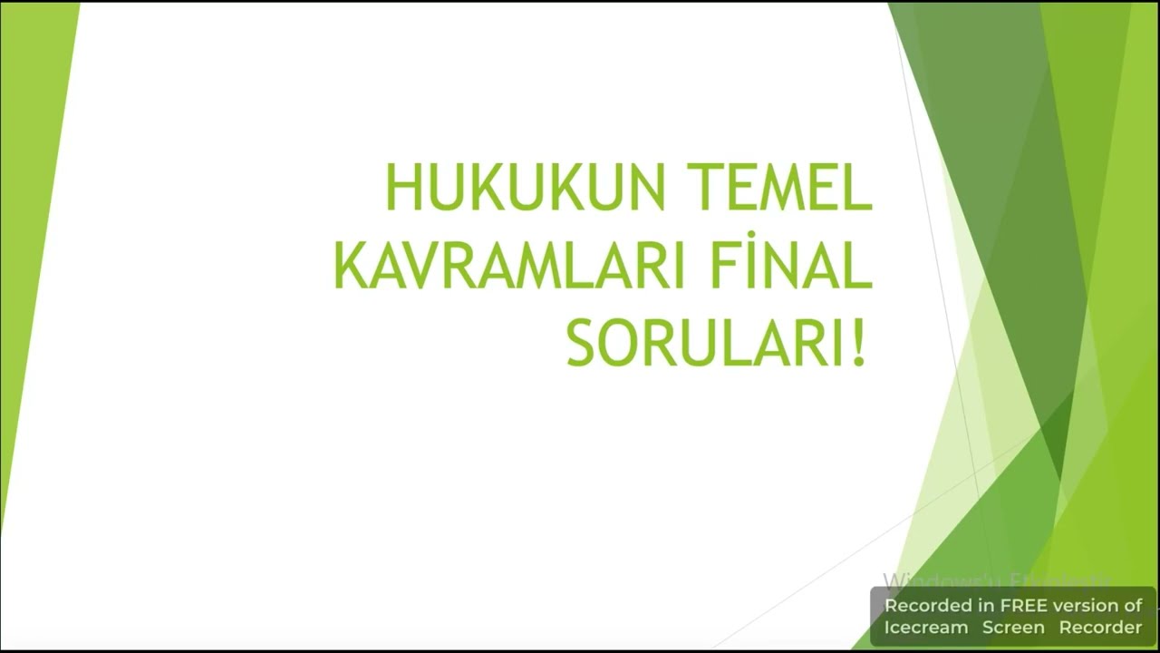 HUKUKUN TEMEL KAVRAMLARI &Ccedil;IKMIŞ  SORU VE CEVAPLARI‼️2.ders videosu a&ccedil;ıklamada 👇