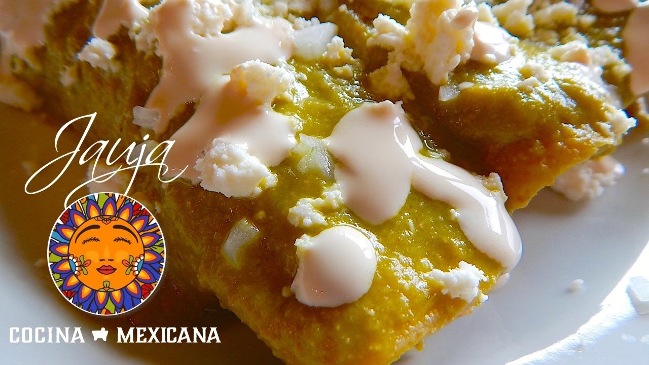 Las Enchiladas Verdes en Salsa de Poblano
