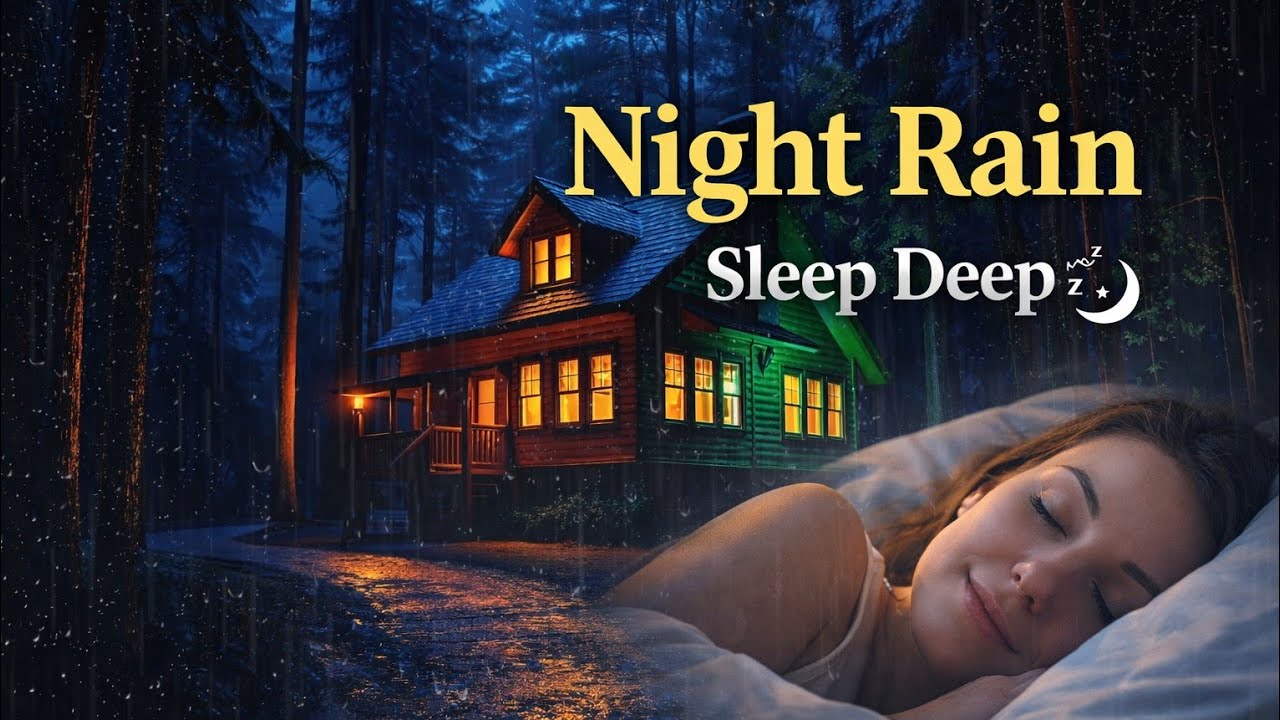 Rain Sounds for Sleeping – Soothing Rain & Soft Thunder for Deep Sleep and Stress Relief