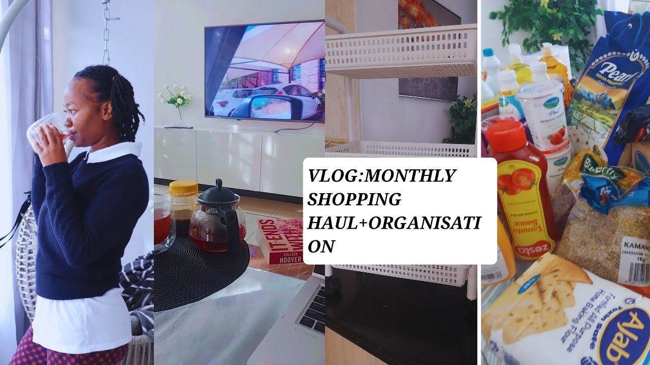 VLOG: A SLOW MORNING/CURRENT READS/MONTHLY SHOPPING HAUL/KITCHEN UPDATES AND ORGANISATION #haul