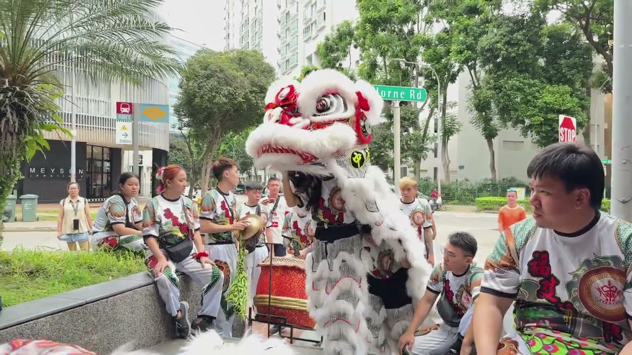 [4K] Lion Dance Cai Qing at FairPrice Kitchener Complex Pre-CNY Event by Tiong Wah 26 Jan 2025