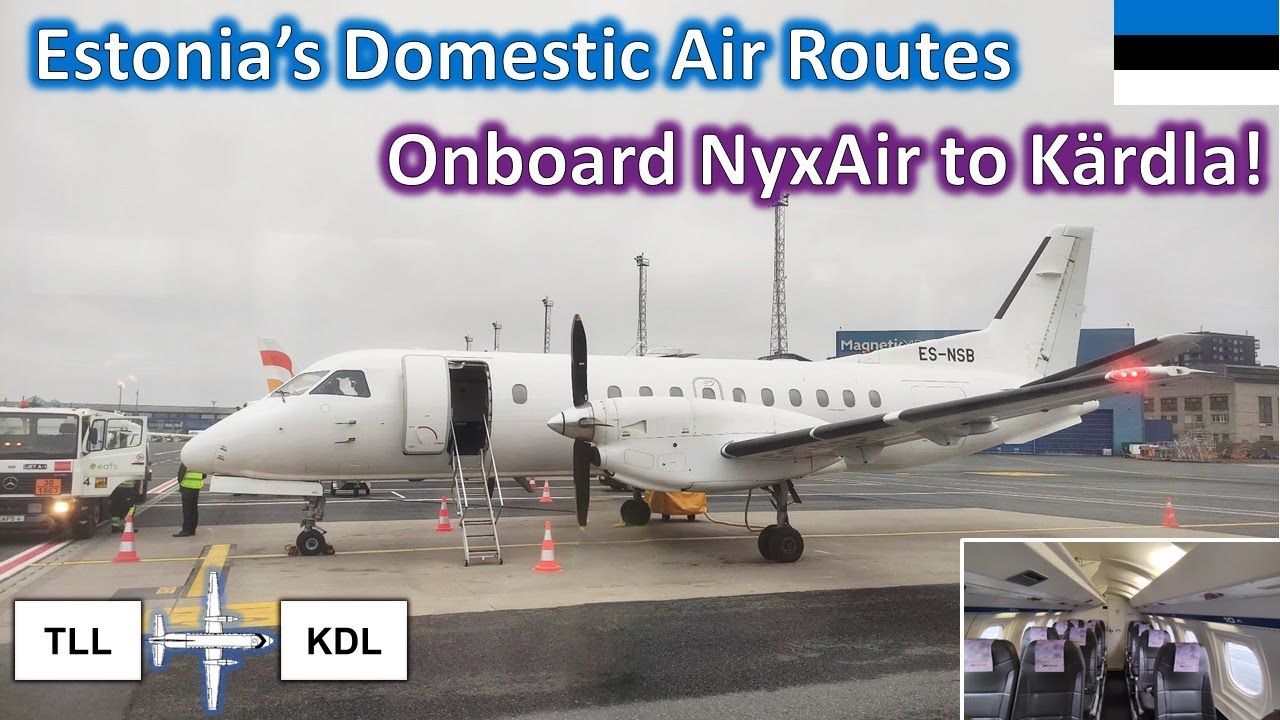 Cruising around Estonia onboard a 37 year-old Saab 340!