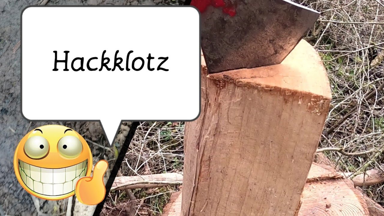 Wir bauen ein riesen Hackklotz, Bushcraft camp Folge #02.
