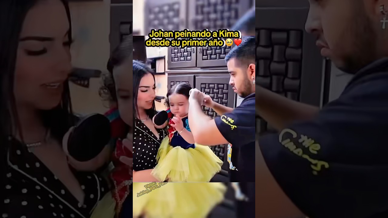 KIMA SE PEINA CON JOHAN DESDE SU PRIMER A&Ntilde;ITO 🥹❤️ | #jukilop #shorts #kimberlyloaiza