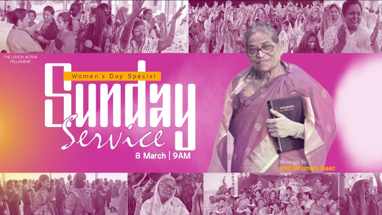 Women’s Day Special Sunday Service || 8 March 2026 || 9AM || Msg by Smt. Siromani Isaac Bandi ||