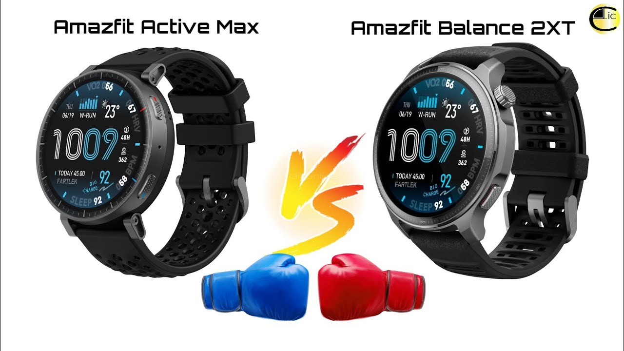 Сравнение смарт-часов Amazfit Active Max и Amazfit Balance 2XT от @cliconlineStudios