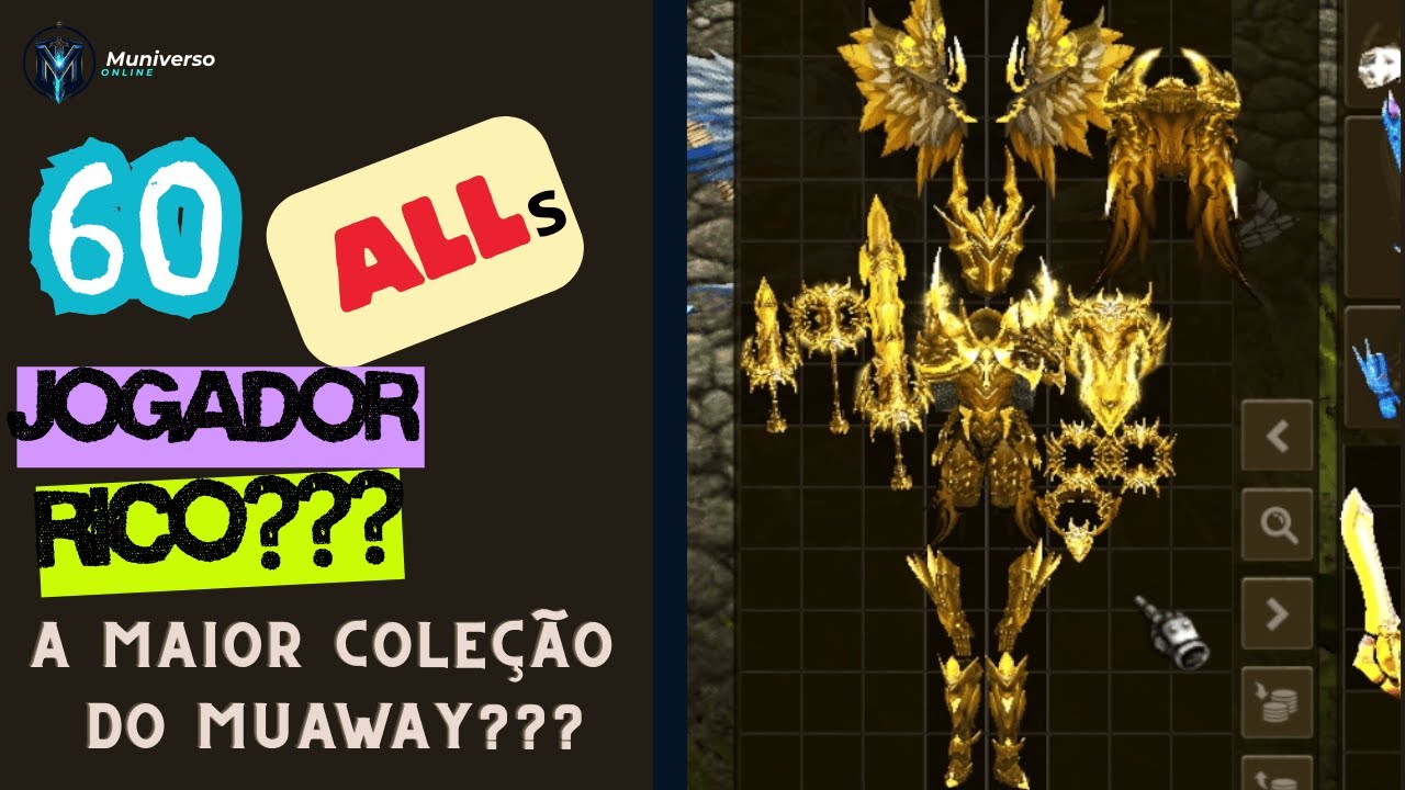INVADI UMA CONTA COM 60 ALLs! A MAIS RICA DO MUAWAY !?