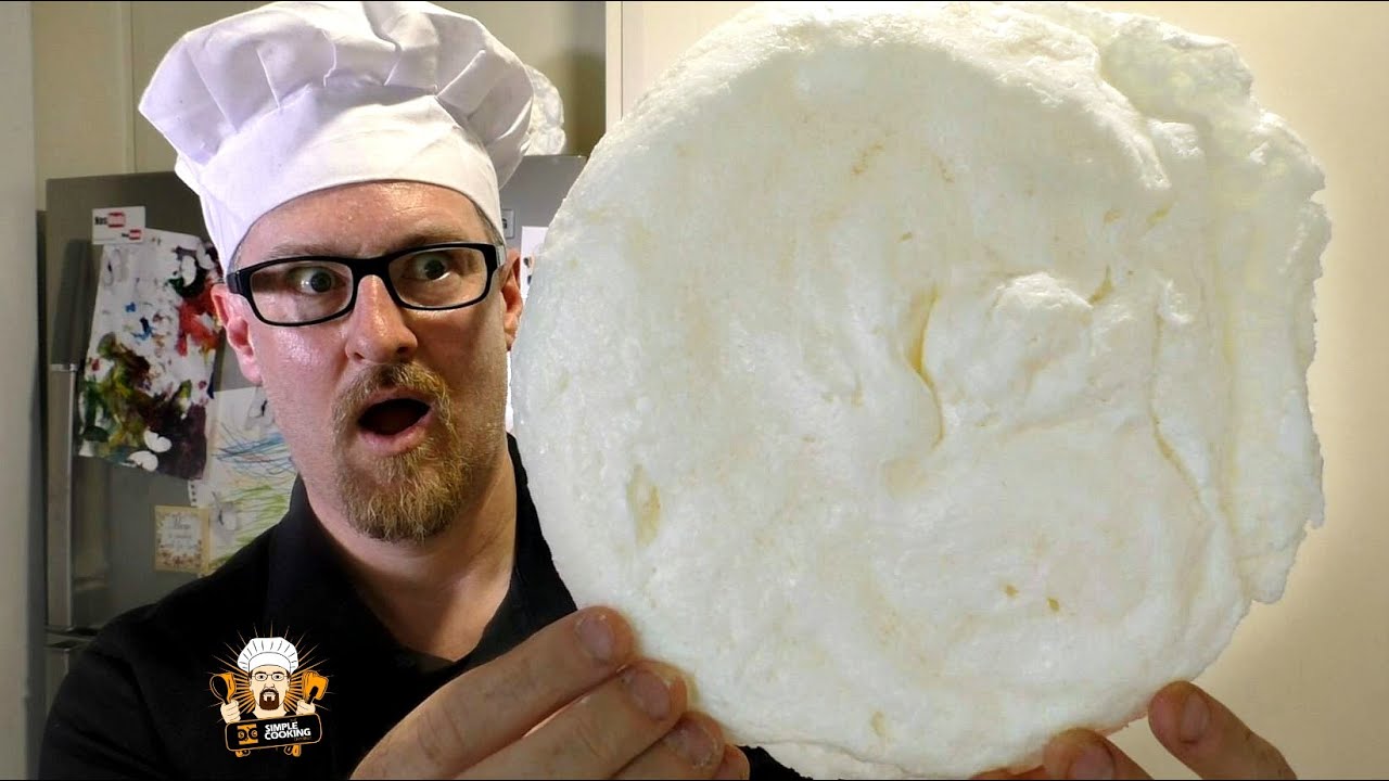 GIANT MICROWAVE MERINGUE - ONLY 2 INGREDIENTS