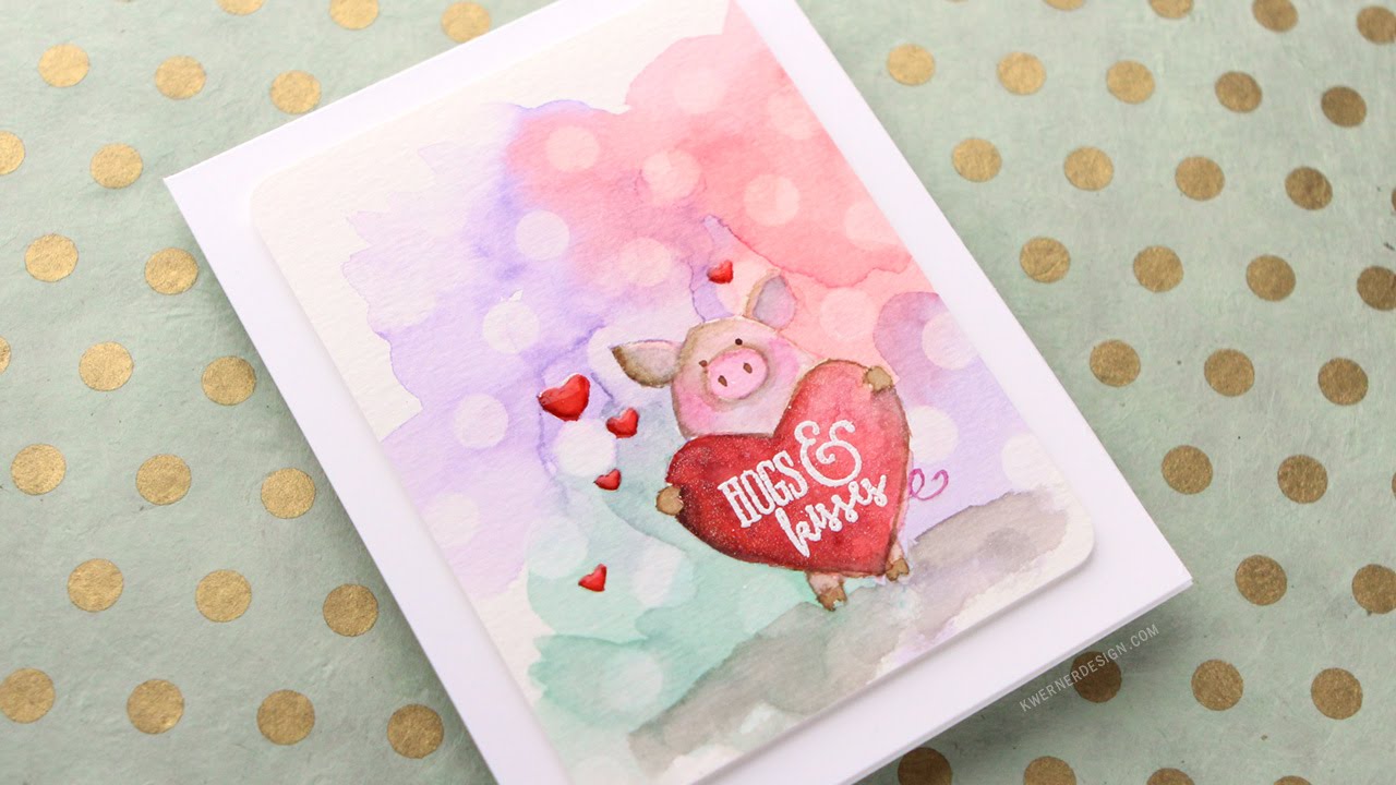 Valentine's Day Card - Hogs & Kisses