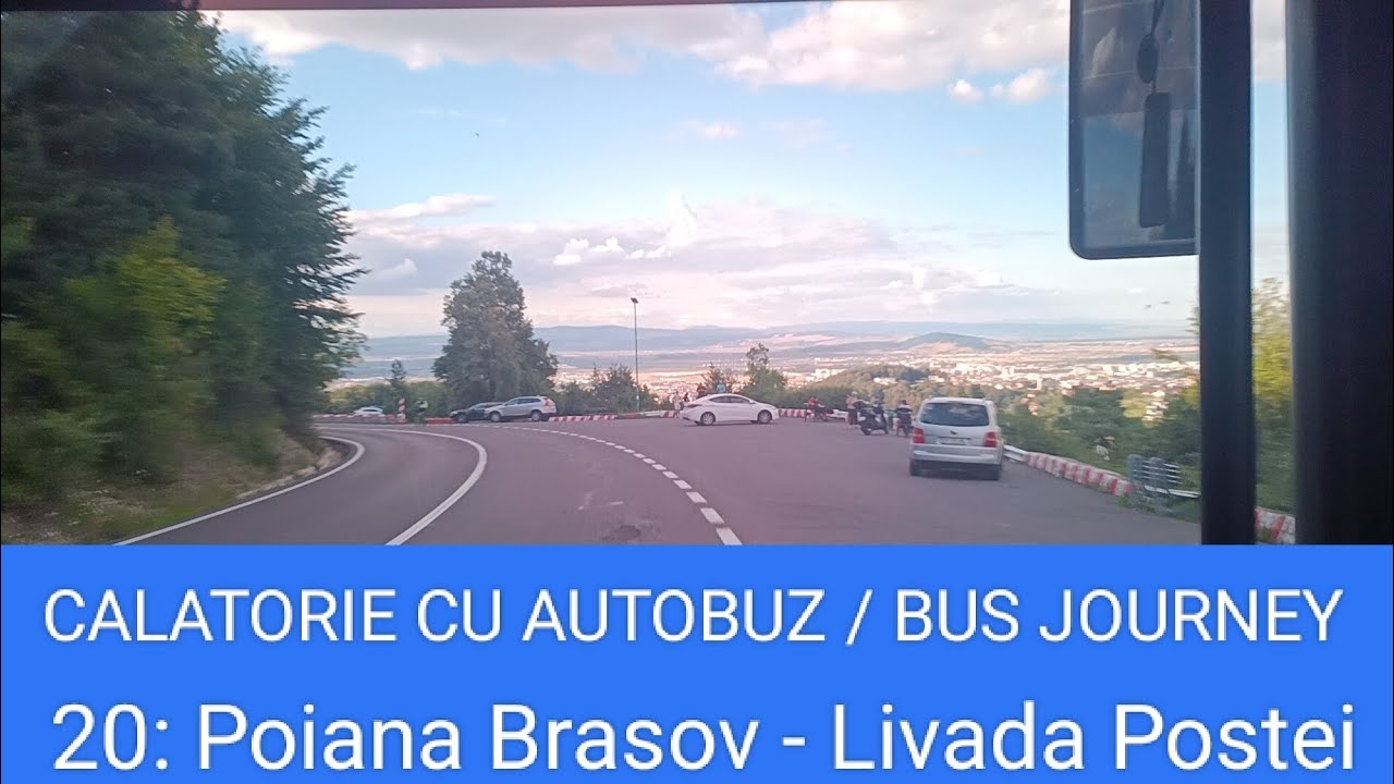🇷🇴 BUS JOURNEY (TIMELAPSE) | RATBv Brașov 20: Poiana Brasov ➔ Livada Postei
