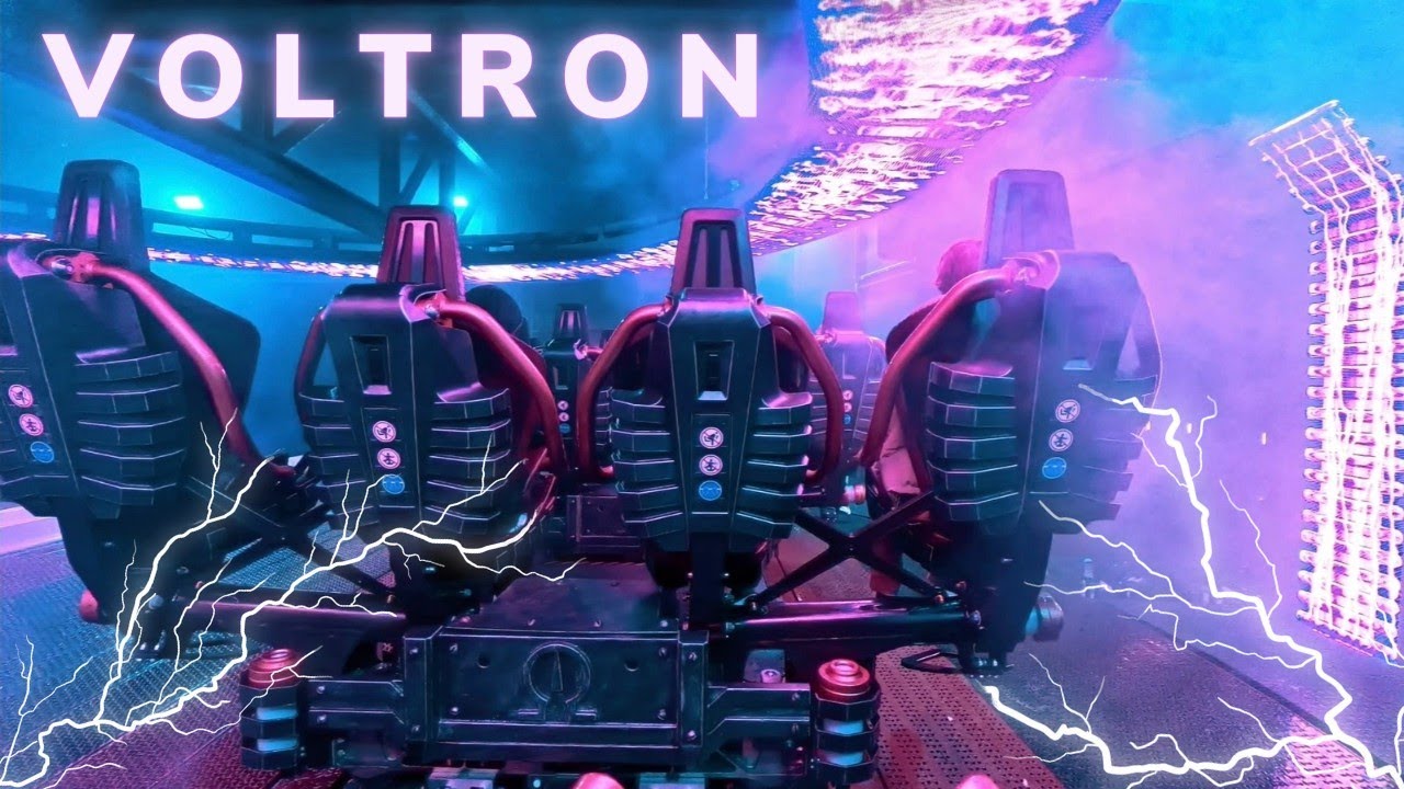🎡VOLTRON by NIGHT on ride/POV - Europa Park (new roller coaster)