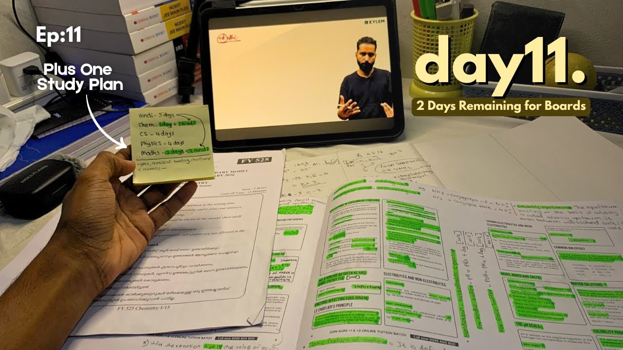 2 DAYS REMAINING FOR PUBLIC EXAMS😖💔Plus One Student | Malayalam Study Vlog | Study Timetable📚