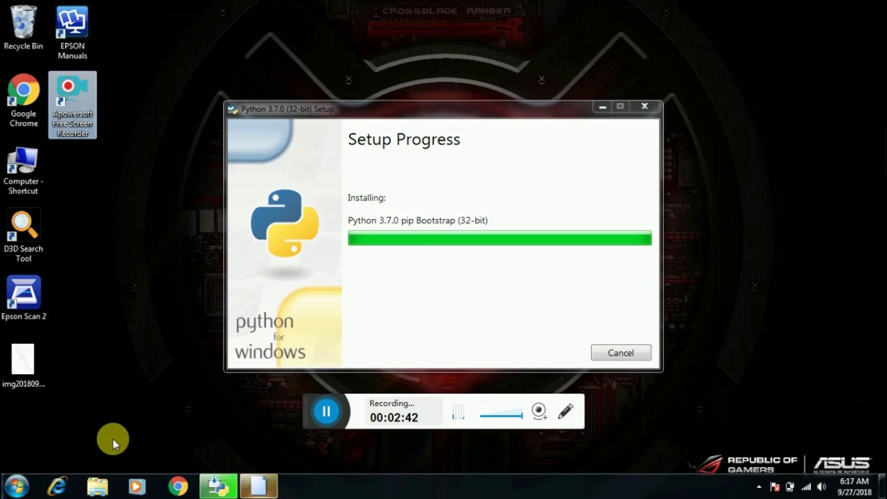 HOW TO INSTALL PYTHON 3.7.0 ?