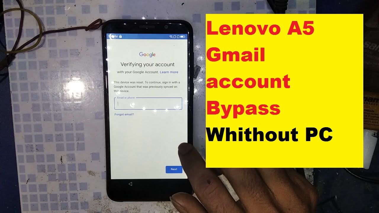 Lenovo A5 FRP Bypass 100000000%