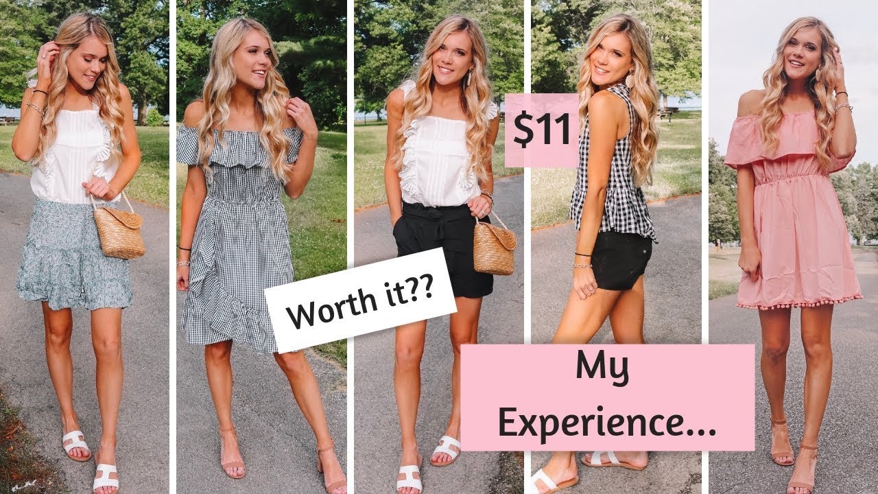 SHEIN TRY ON HAUL 2019 + REVIEW  IS IT WORTH IT! AFFORDABLE SUMMER CLOTHING HAUL