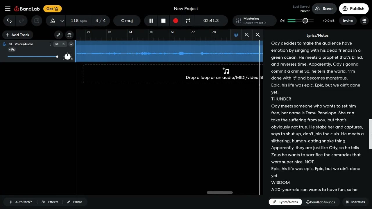 Epic: The Rapsical (Just vocals sry)