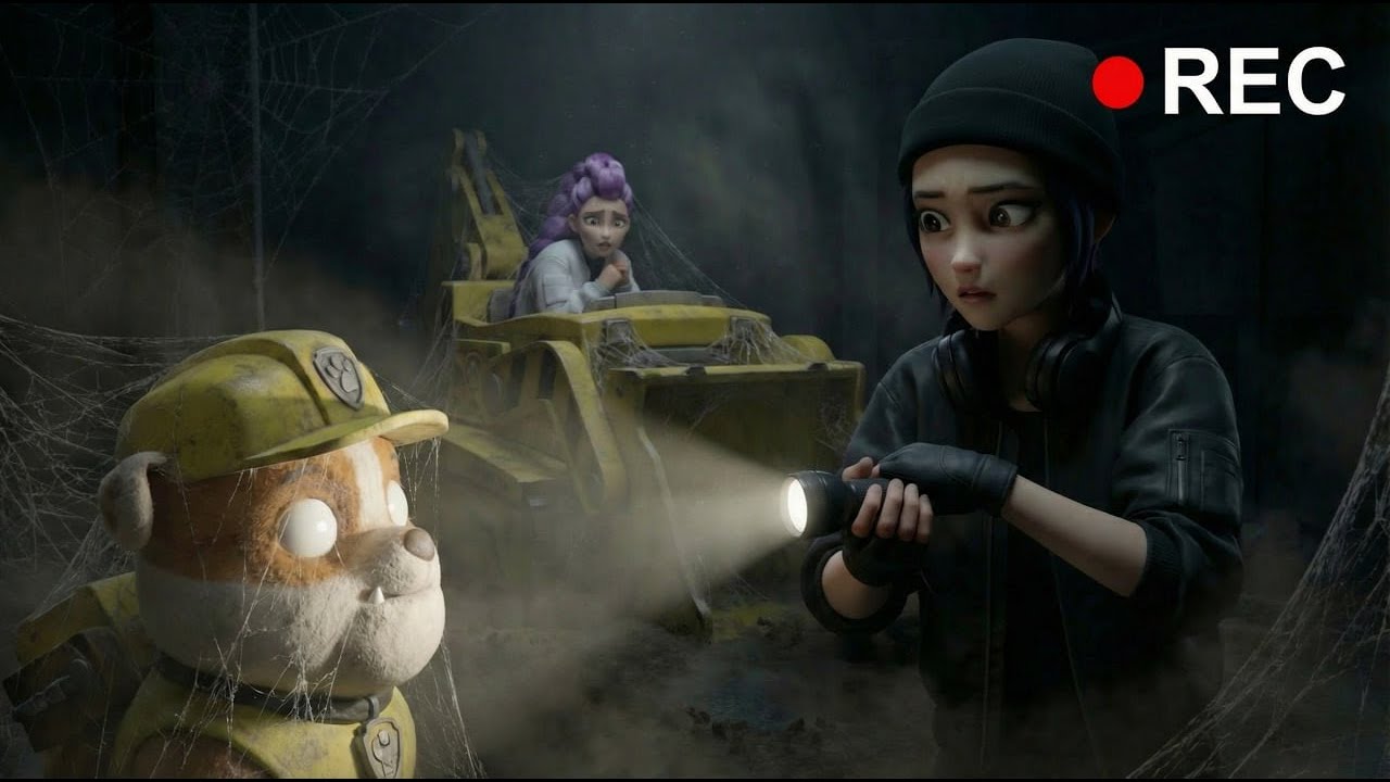 VLOG: Zoey & Rumi Found Something Dark in Paw Patrol 😱 | Funny & Creepy