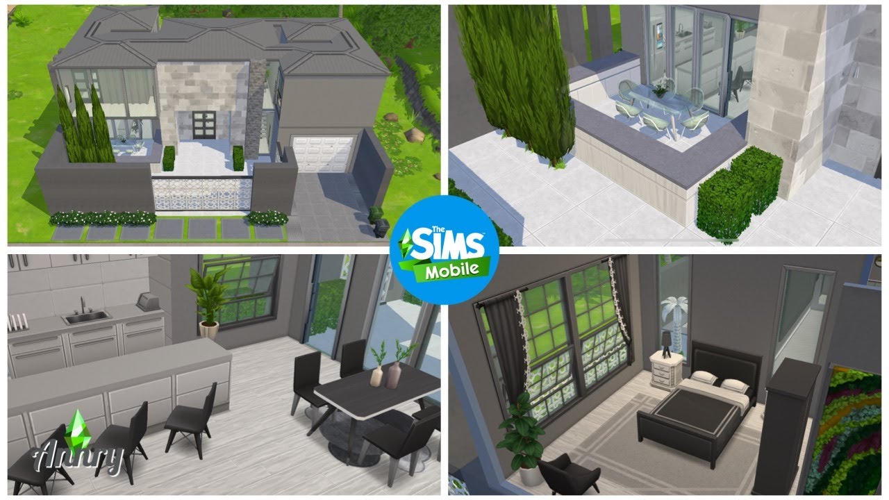 The Sims Mobile - Modern House | Stop Motion Build