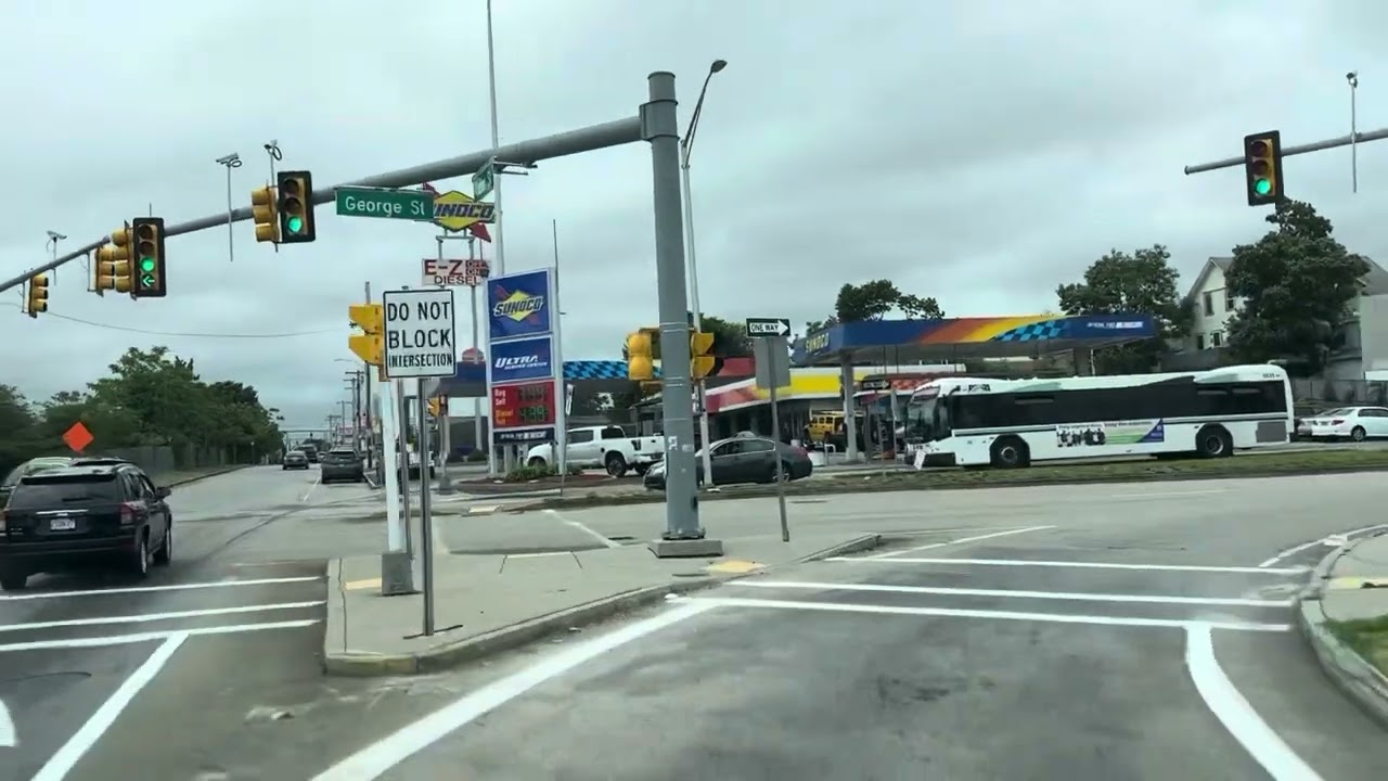 Driving through Pawtucket, Rhode Island