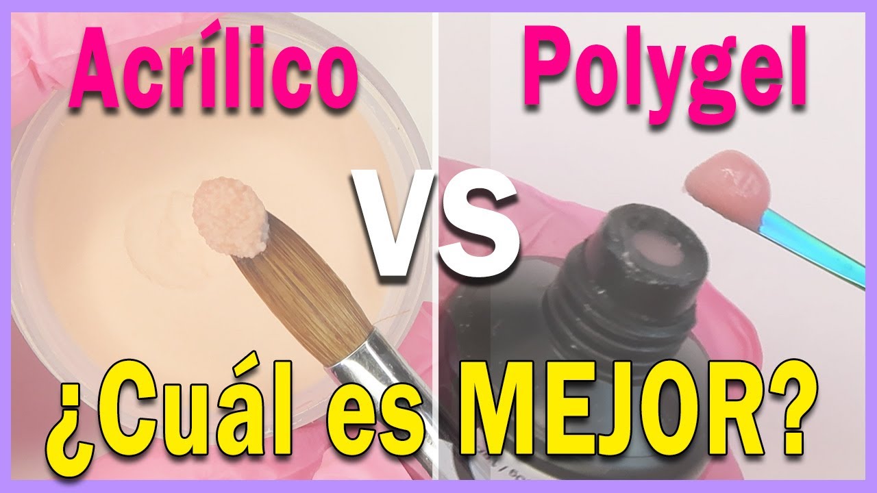 Uñas POSTIZAS de ACRILICO 🆚 POLYGEL ¿Cuál es MEJOR? 🤔 y sus Principales Diferencias