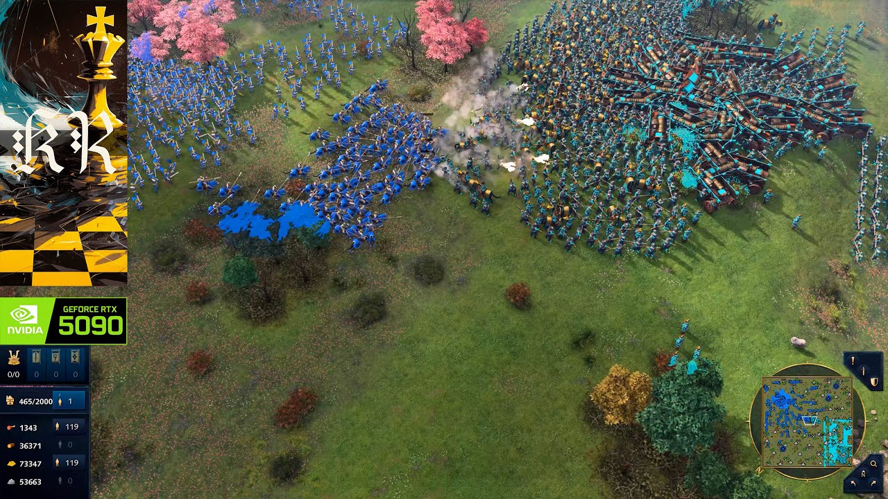 Age of Empires 4 | 4K Ultra RTX 5090 | Japanese vs Holy Roman Empire | Onna-Musha Eminence