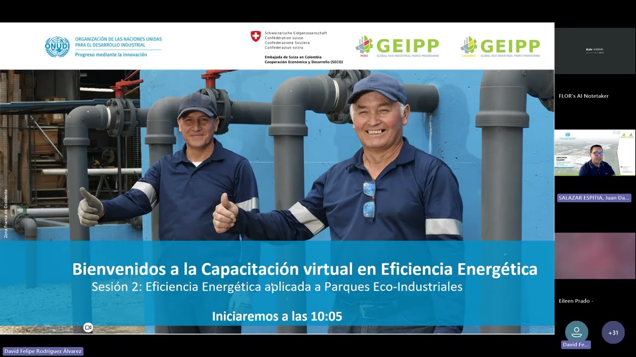 Webinar Binacional Eficiencia Energética aplicada a Parques Eco   Industriales