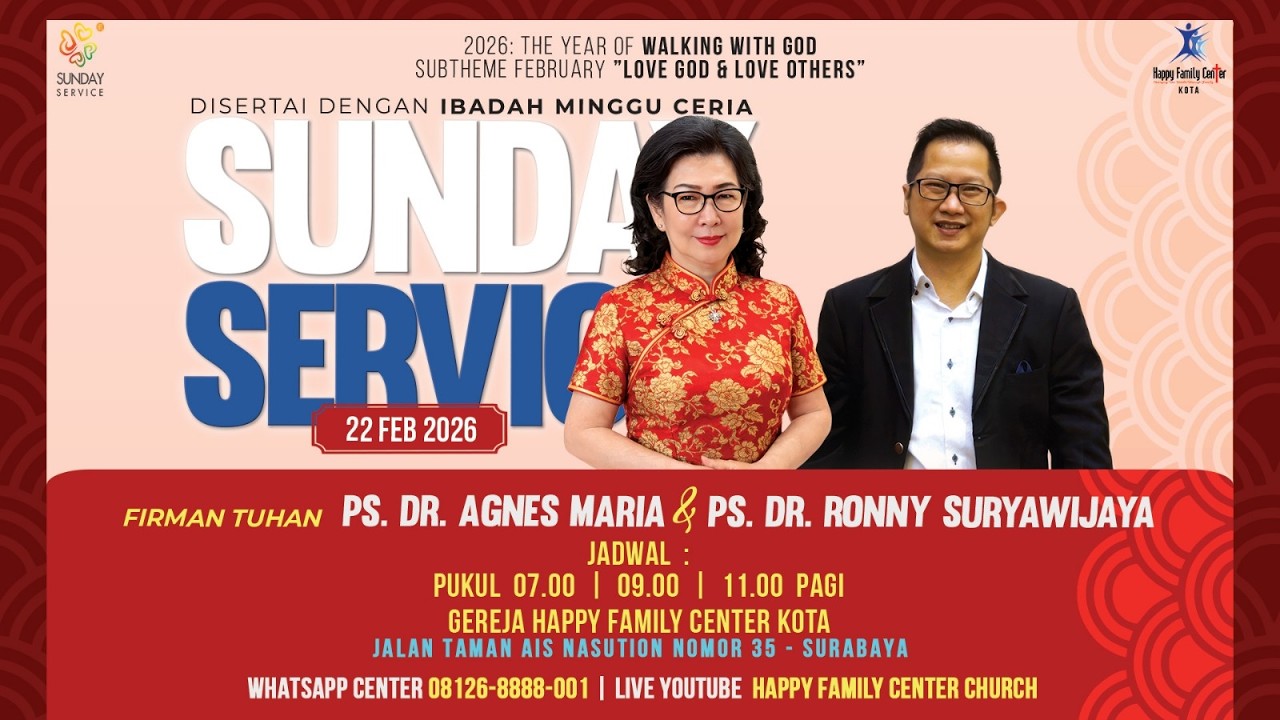 SUNDAY SERVICE 3 | 22 FEBRUARI 2026 | PK. 11.00 WIB | HFC KOTA