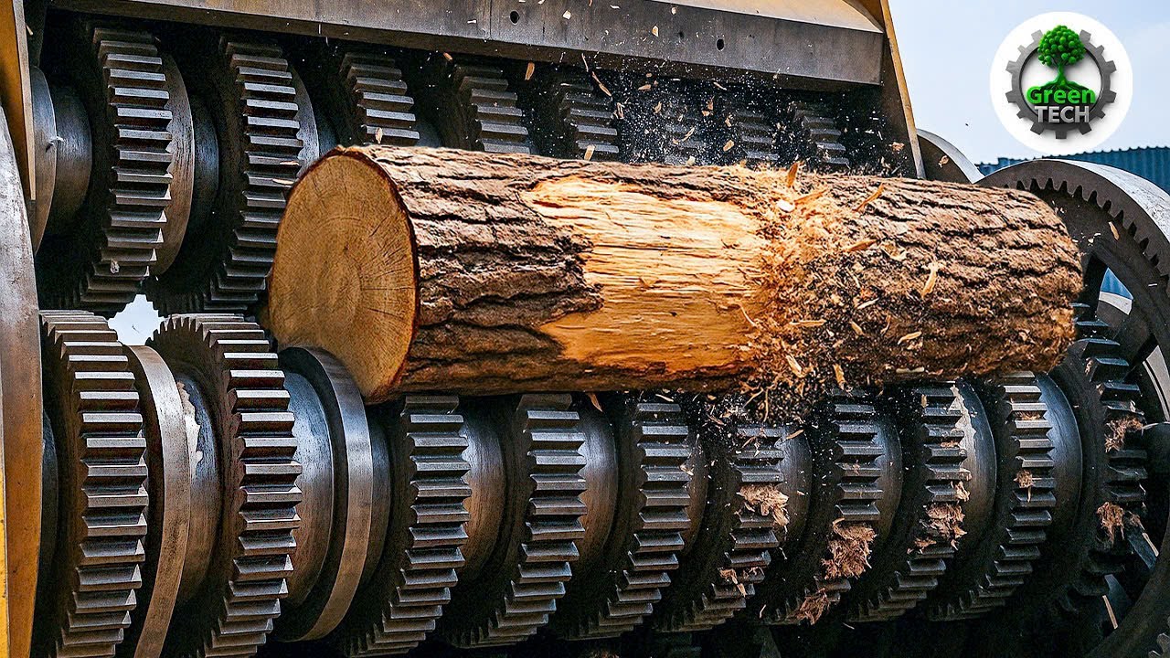Extreme Dangerous Wood Chipper & Shredder Demolitions: Crushing Everything in Sight! #8